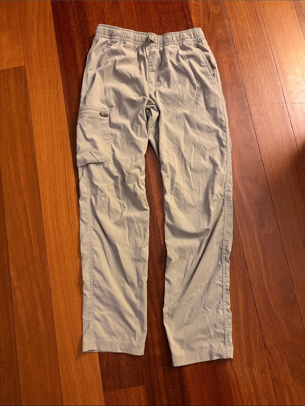 Boy's Lightweight Cargo Pants - Light Gray